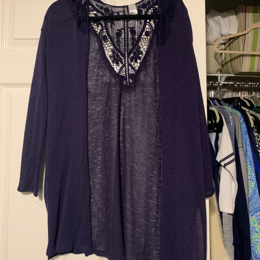 Navy cardigan